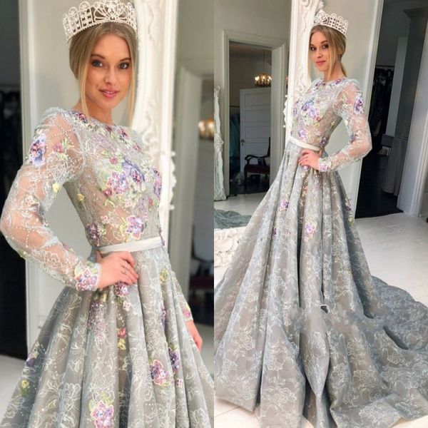 full lace 2018 prom dresses jewel colorful appliques long sleeves evening dresses long train sash beads sequins celebrity bridal guest dress, Black
full lace 2018 prom dresses jewel colorful appliques long sleeves evening dresses long train sash beads sequins celebrity bridal guest dress, Black