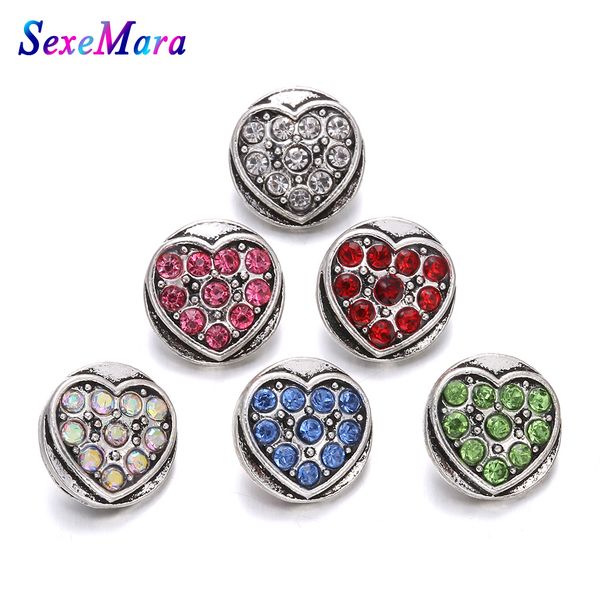 6pcs/lot new 12mm love heart metal rhinestone snap buttons jewelry fit 12mm snap bangle necklace earrings ring buttons jewelry, Golden;silver
6pcs/lot new 12mm love heart metal rhinestone snap buttons jewelry fit 12mm snap bangle necklace earrings ring buttons jewelry, Golden;silver