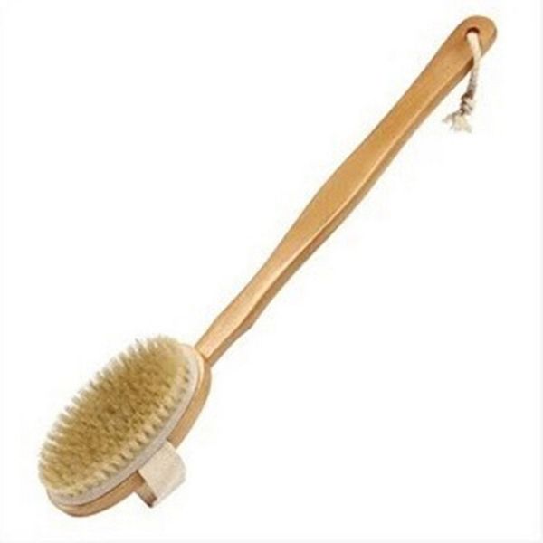42 cm natural long wooden bristle body brush massager bath shower back spa scrubber 
42 cm natural long wooden bristle body brush massager bath shower back spa scrubber