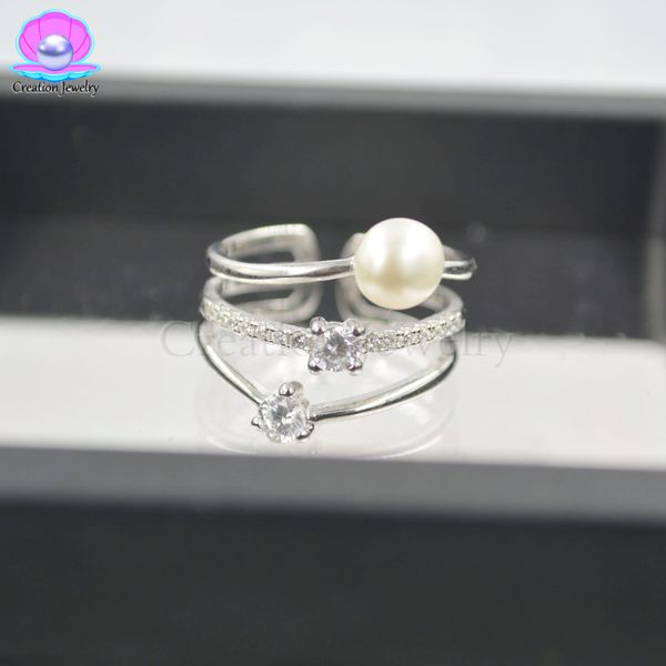 new design 2018 s 925 sterling silver pearls rings adjustable for women wear, Bronze;silver
new design 2018 s 925 sterling silver pearls rings adjustable for women wear, Bronze;silver