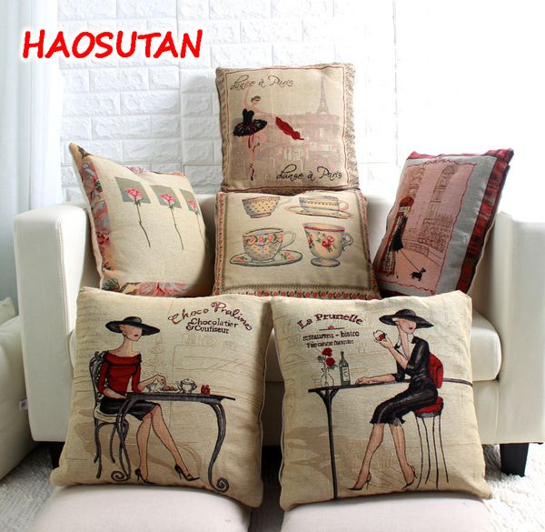 HAOSUTAN No Filling 45x45cm Lady Flower Cup Cocktail Wine Dancer Reautarant Coffee Inn Decoration Sofa Chair Linen Cotton Cushion Cover
HAOSUTAN No Filling 45x45cm Lady Flower Cup Cocktail Wine Dancer Reautarant Coffee Inn Decoration Sofa Chair Linen Cotton Cushion Cover