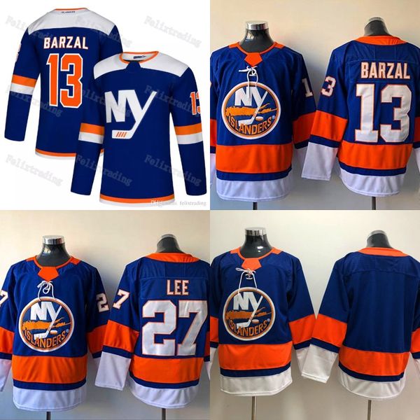13 Mathew Barzal 2019 New York Islanders 27 Anders Lee 91 John Tavares Hockey Jerseys All Stitched New Jersey
13 Mathew Barzal 2019 New York Islanders 27 Anders Lee 91 John Tavares Hockey Jerseys All Stitched New Jersey