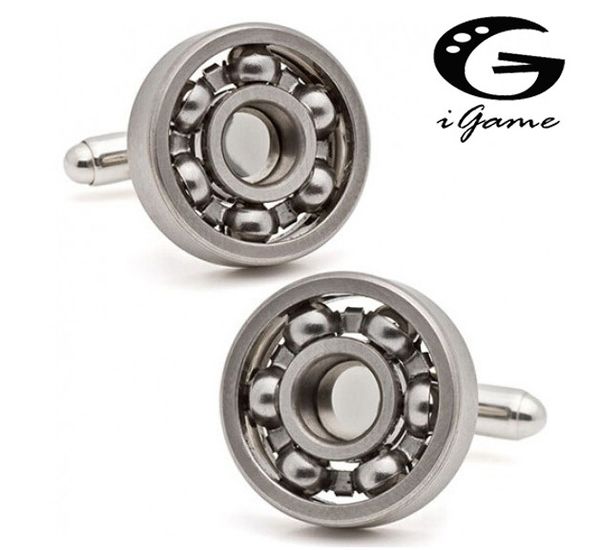 ball bearing cuff button functional hand spinner vintage metal bearing style cufflinks abotoadura, Silver
ball bearing cuff button functional hand spinner vintage metal bearing style cufflinks abotoadura, Silver