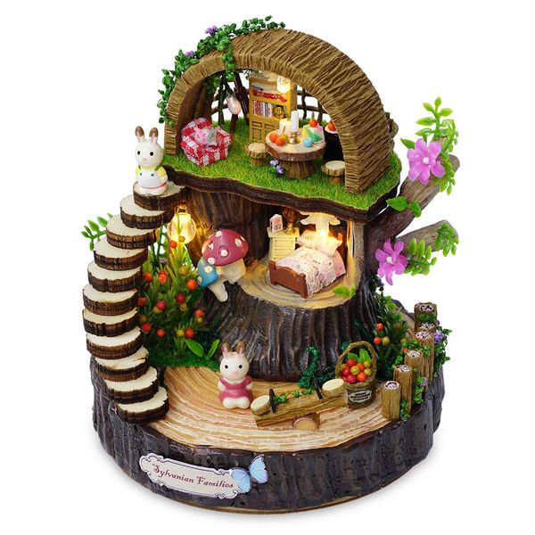 wooden miniature doll house model building kits toys diy dollhouse fantasy forest rotate the music movement for present
wooden miniature doll house model building kits toys diy dollhouse fantasy forest rotate the music movement for present