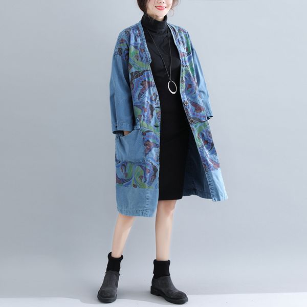 autumn winter windbreaker women print 2018 new arrival cotton denim trench coat outwear print casual chaquetas mujer korean hot, Tan;black
autumn winter windbreaker women print 2018 new arrival cotton denim trench coat outwear print casual chaquetas mujer korean hot, Tan;black