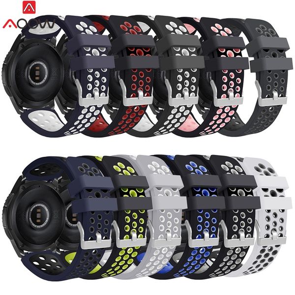 aoow 22mm silicone sport watchband for samsung galaxy watch 46mm version holes rubber bracelet strap watchband for sm-r800, Black;brown
aoow 22mm silicone sport watchband for samsung galaxy watch 46mm version holes rubber bracelet strap watchband for sm-r800, Black;brown