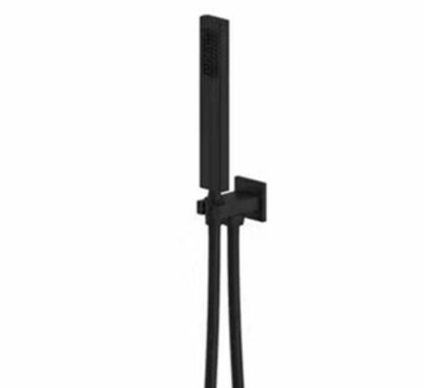 square handheld shower head pvc hose connector adjustable wall holder black matte black finish bl0022
square handheld shower head pvc hose connector adjustable wall holder black matte black finish bl0022