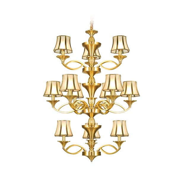 europeanstyle copper chandelier villa building middle floor lobby atmosphere luxury double staircase lamp three-layer chandelier zg8296
europeanstyle copper chandelier villa building middle floor lobby atmosphere luxury double staircase lamp three-layer chandelier zg8296