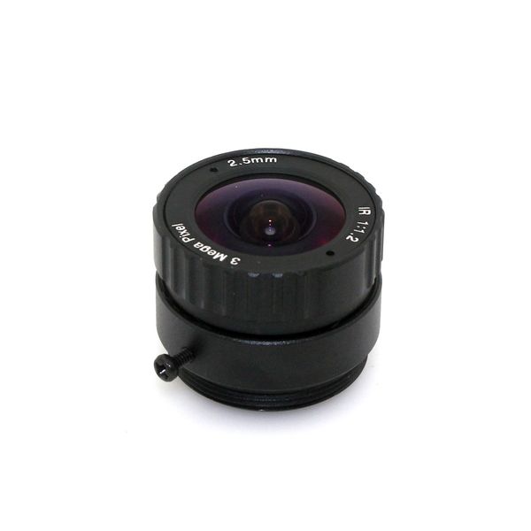 1/2.7 inch 3mp 2.5mm wide angle f1.2 cs mount monofocal lens