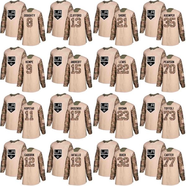 Los Angeles Kings Jersey Veterans Day Practice 8 Drew Doughty 11 Anze Kopitar 23 Dustin Brown 32 Jonathan Quick 77 Jeff Carter Jerseys
Los Angeles Kings Jersey Veterans Day Practice 8 Drew Doughty 11 Anze Kopitar 23 Dustin Brown 32 Jonathan Quick 77 Jeff Carter Jerseys