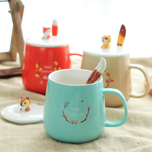 375ml drinkware kids cute ceramic cup embossed squirrel animal mug with lid spoon household office milk coffee water cup
375ml drinkware kids cute ceramic cup embossed squirrel animal mug with lid spoon household office milk coffee water cup