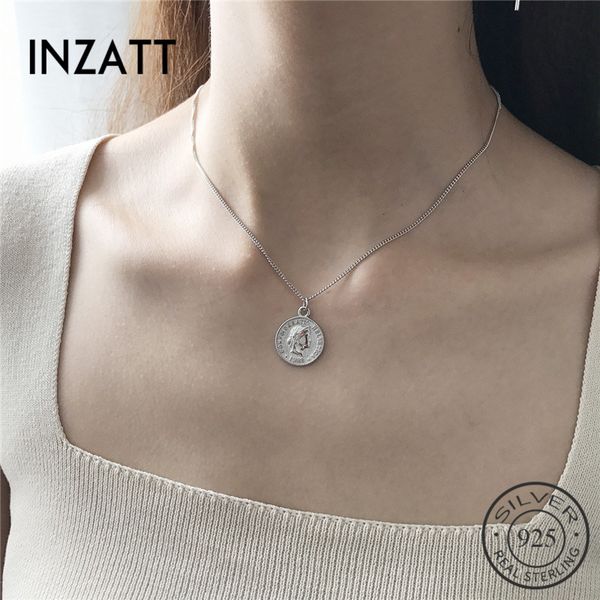 inzatt classic dollar coin pendant necklace genuine 925 sterling silver chain for women party fine jewelry accessories gift
inzatt classic dollar coin pendant necklace genuine 925 sterling silver chain for women party fine jewelry accessories gift