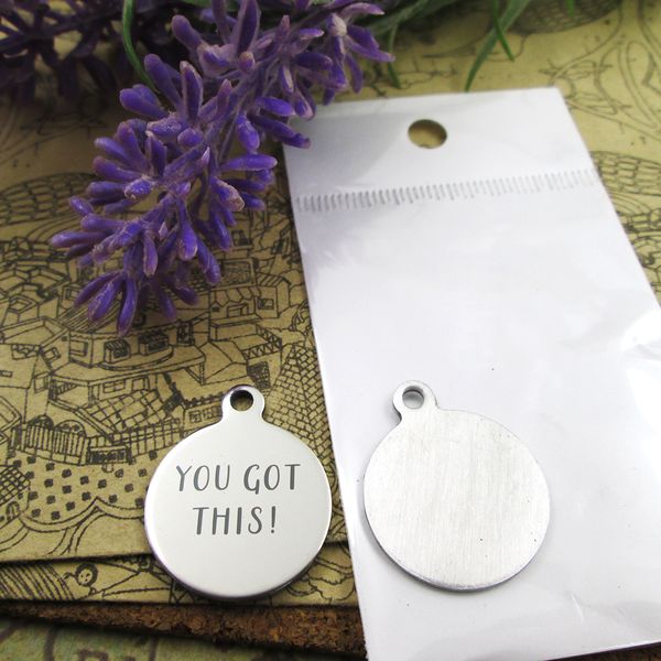 40pcs--"you got this"stainless steel charms more style for choosing diy charms pendants for necklace, Bronze;silver
40pcs--"you got this"stainless steel charms more style for choosing diy charms pendants for necklace, Bronze;silver