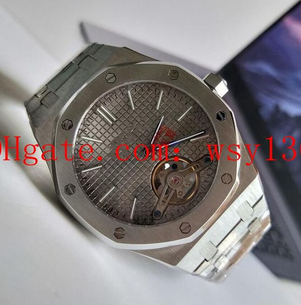 offshore tourbillon mechanical automatic mens watch stainless steel gray men's watch transparent back, Slivery;brown
offshore tourbillon mechanical automatic mens watch stainless steel gray men's watch transparent back, Slivery;brown