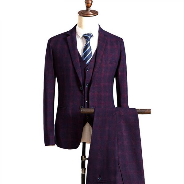 (jacket+pants+vest)men's clothing business leisure man suits slim fit wedding groom prom luxury suit skinny dress male, White;black
(jacket+pants+vest)men's clothing business leisure man suits slim fit wedding groom prom luxury suit skinny dress male, White;black