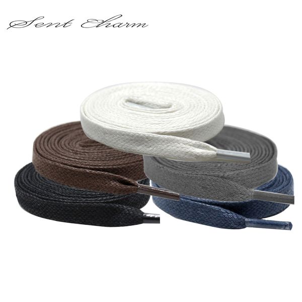 180cm sentcharm flat waxed shoelaces cotton shoe lace width shoestring cord for shoes boots string as gift lt017, Black
180cm sentcharm flat waxed shoelaces cotton shoe lace width shoestring cord for shoes boots string as gift lt017, Black