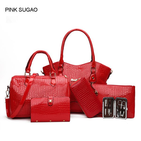 Pink sugao designer handbags new style crossbody bag tote shoulder clutch purse messenger pu leather bag set with wallet key purse 6 color
Pink sugao designer handbags new style crossbody bag tote shoulder clutch purse messenger pu leather bag set with wallet key purse 6 color