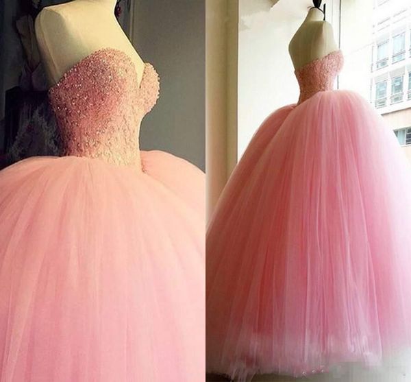 luxury pink 2018 ball gown prom dresses sweetheart beaded crystals tiered tulle sweet 16 dresses quinceanera dress vestidos de quinceañera, Blue;red
luxury pink 2018 ball gown prom dresses sweetheart beaded crystals tiered tulle sweet 16 dresses quinceanera dress vestidos de quinceañera, Blue;red