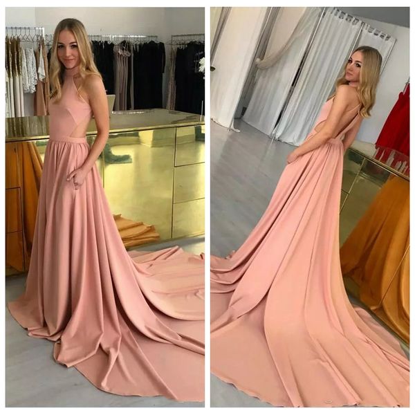 2019 high neck a line evening dresses fashion backless long prom dresses special occasion dresses cutaway vestido de festa, Black;red
2019 high neck a line evening dresses fashion backless long prom dresses special occasion dresses cutaway vestido de festa, Black;red