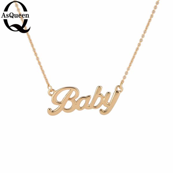 Tiny Gold Necklace Gold Letter" Baby "Pendant Necklaces For Women Girls Lovers Best Birthday Gift
Tiny Gold Necklace Gold Letter" Baby "Pendant Necklaces For Women Girls Lovers Best Birthday Gift