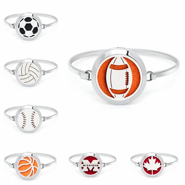 balls football/baseball/brasketball/ 30mm 316l stainless steel bracelet twist/magnetic diffuser locket bangles 10pcs pads, Black
balls football/baseball/brasketball/ 30mm 316l stainless steel bracelet twist/magnetic diffuser locket bangles 10pcs pads, Black