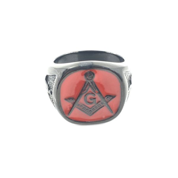 stainless steel masonic black red epoxy ring titanium steel men's ring, Golden;silver
stainless steel masonic black red epoxy ring titanium steel men's ring, Golden;silver