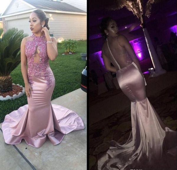 black girls pink mermaid prom dresses long jewel neck lace applique court train illusion back formal evening party wear abendkleider custom
black girls pink mermaid prom dresses long jewel neck lace applique court train illusion back formal evening party wear abendkleider custom