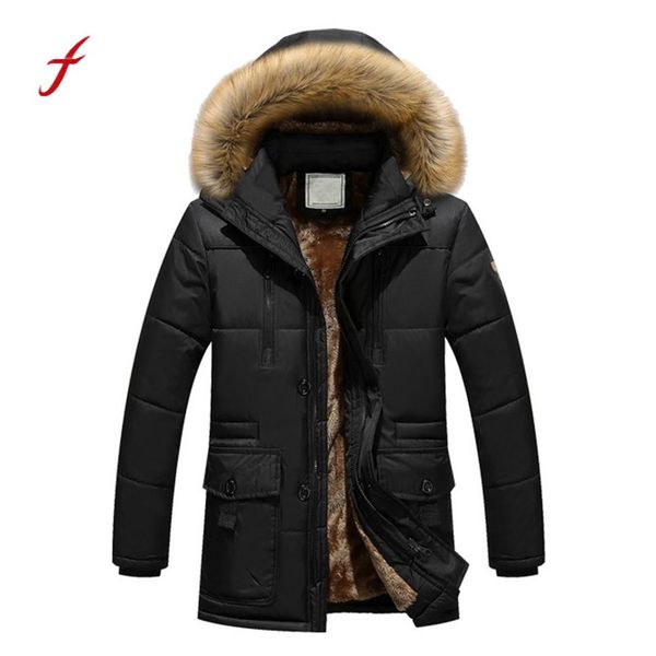 feitong men jackets 2018 warm hooded zipped thick solid fleece coat cotton-padded jacket male clothing jaqueta masculina, Black
feitong men jackets 2018 warm hooded zipped thick solid fleece coat cotton-padded jacket male clothing jaqueta masculina, Black