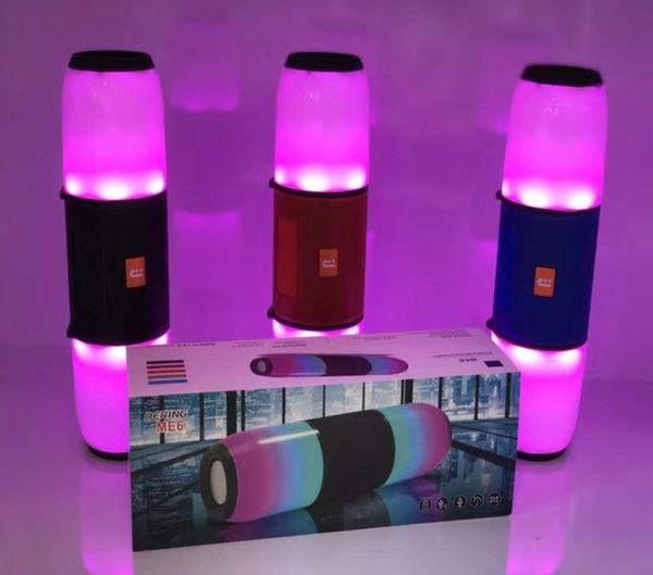Newest ME6 Bluetooth Speaker Outdoor LED Light Party Portable Wireless Bass Big Soundbar TV Speakers Support TF Card AUX FM Mic Loud Speaker
Newest ME6 Bluetooth Speaker Outdoor LED Light Party Portable Wireless Bass Big Soundbar TV Speakers Support TF Card AUX FM Mic Loud Speaker