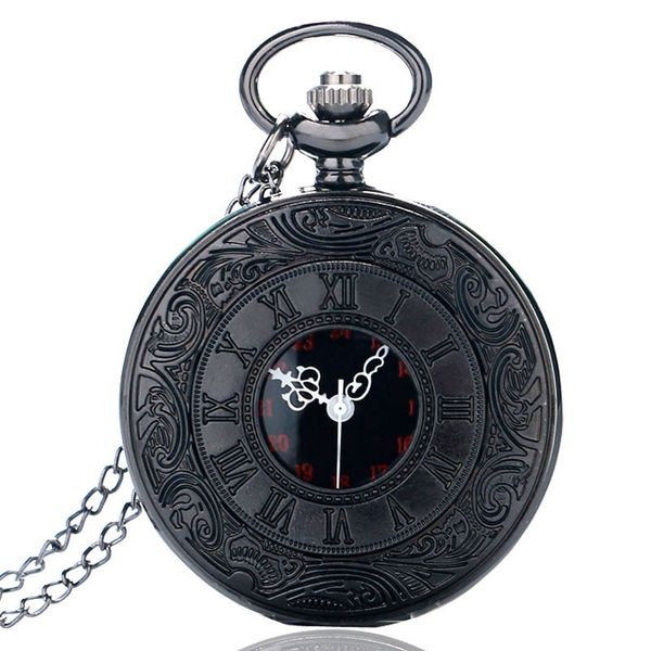 antique style roman numerals pocket watch men women black hollow case quartz steampunk vintage fob clock pendant necklace gift, Slivery;golden
antique style roman numerals pocket watch men women black hollow case quartz steampunk vintage fob clock pendant necklace gift, Slivery;golden