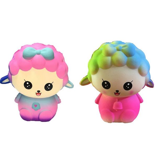 

dhl squishy cute sheep 12cm squishies slow rising soft squeeze cute cell phone strap gift stress children toys decompression toy