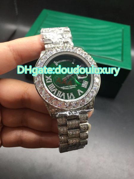 silver diamond stainless steel watches automatic mechanical sports watches green face fashions men's wristwatch size 40mm, Slivery;brown
silver diamond stainless steel watches automatic mechanical sports watches green face fashions men's wristwatch size 40mm, Slivery;brown