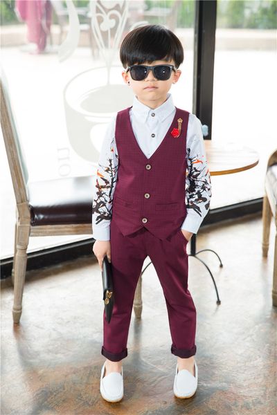 2018 new boys clothing sets autumn & spring vest + pants 2pcs boys wedding kids clothes gentleman leisure children suits 3cs003, White
2018 new boys clothing sets autumn & spring vest + pants 2pcs boys wedding kids clothes gentleman leisure children suits 3cs003, White