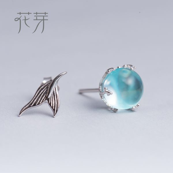 thaya mermaid bubble studs earrings s925 silver blue crystal seaweed cushion fishtail earring for women jewelry female, Golden;silver
thaya mermaid bubble studs earrings s925 silver blue crystal seaweed cushion fishtail earring for women jewelry female, Golden;silver