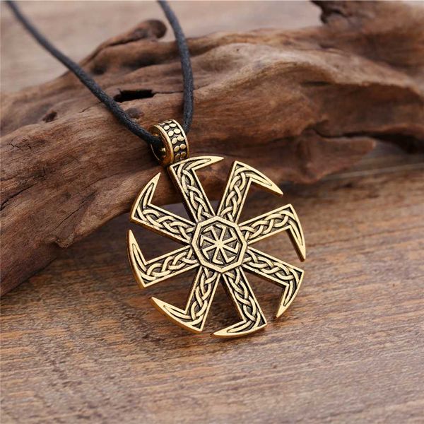 dawapara slavic kolovrat symbol pagan jewelry sun wheel amulet pendant slavic necklace, Black
dawapara slavic kolovrat symbol pagan jewelry sun wheel amulet pendant slavic necklace, Black