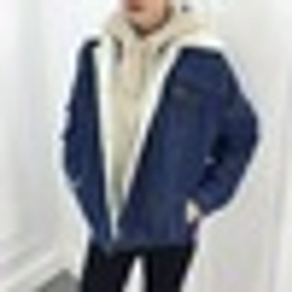 autumn winter korean version large size thick lamb wool denim cotton plus velvet short cotton jacket, Black;brown
autumn winter korean version large size thick lamb wool denim cotton plus velvet short cotton jacket, Black;brown