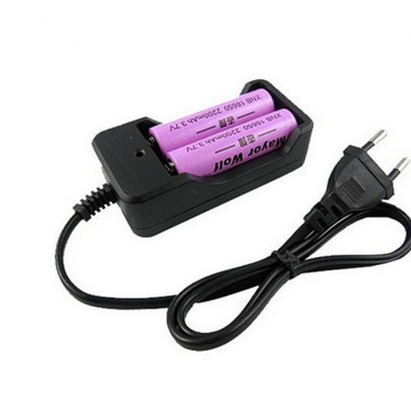 

18650 battery charger 2 slots ac 110v 220v dual for 18650 charging 3.7v 4.2v rechargeable li-ion battery us eu uk au plug