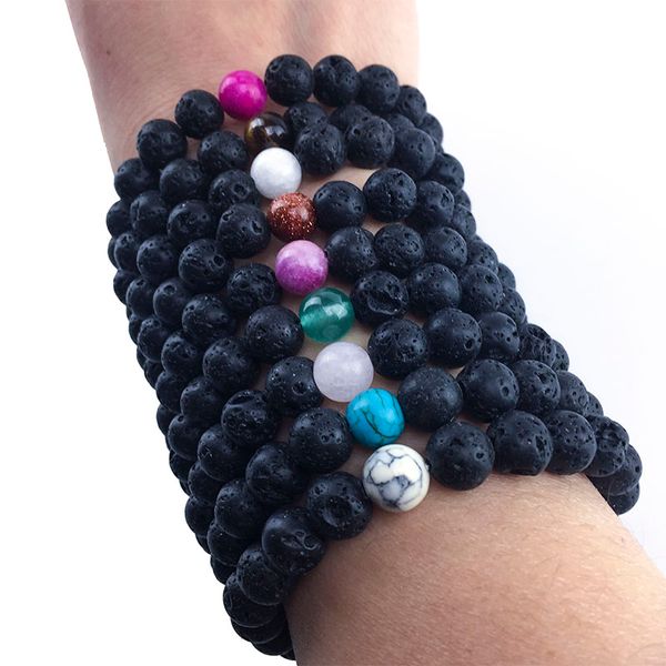 9 styles 8mm natural black lava stone beads tiger eye turquoise bracelet diy essential oil diffuser bracelet
9 styles 8mm natural black lava stone beads tiger eye turquoise bracelet diy essential oil diffuser bracelet