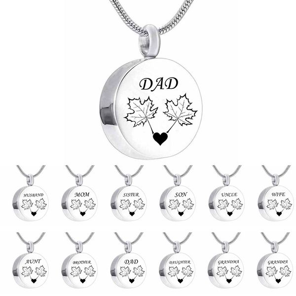 round maple leaf charm cremation jewelry keepsake memorial urn for ashes necklace pendant with fill kit and gift(dad and mom), Silver
round maple leaf charm cremation jewelry keepsake memorial urn for ashes necklace pendant with fill kit and gift(dad and mom), Silver
