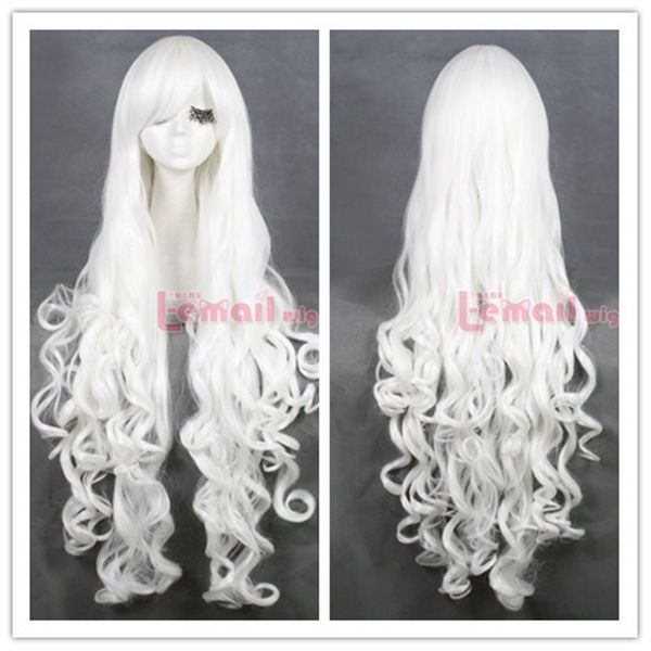 80cm long white women's obique bangs curly wave hair cosplay party wigs cb64d, Black;brown
80cm long white women's obique bangs curly wave hair cosplay party wigs cb64d, Black;brown