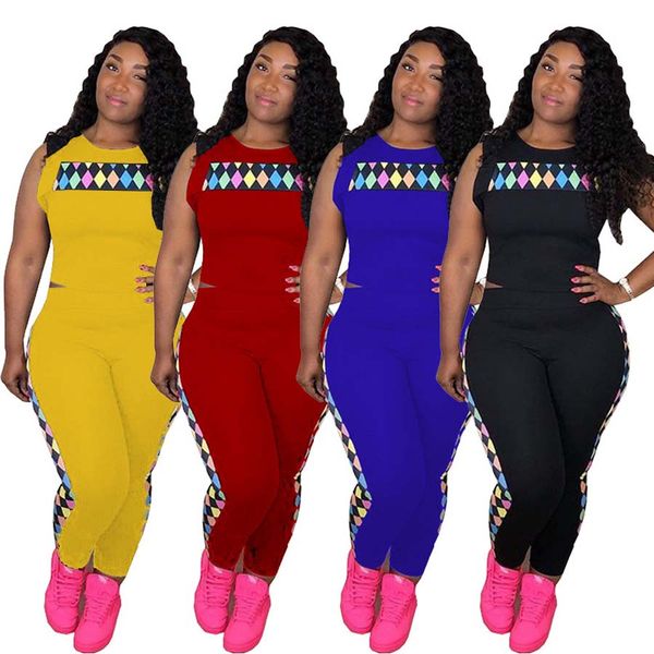 Summer Women sleeveless Suits Two Piece Joggers T-shirt and Pants Set Casual Tracksuit Jogging Outfit
Summer Women sleeveless Suits Two Piece Joggers T-shirt and Pants Set Casual Tracksuit Jogging Outfit