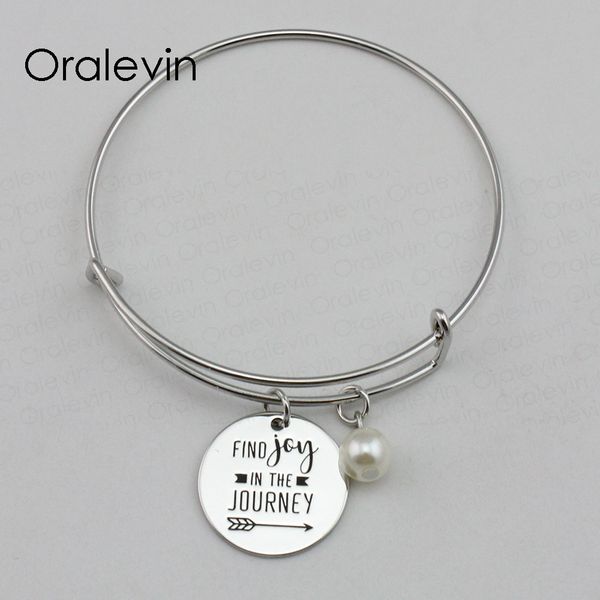 find joy in the journey inspirational hand stamped engraved charm pendant expandable bracelet gift jewelry,#ln2193b, Black
find joy in the journey inspirational hand stamped engraved charm pendant expandable bracelet gift jewelry,#ln2193b, Black