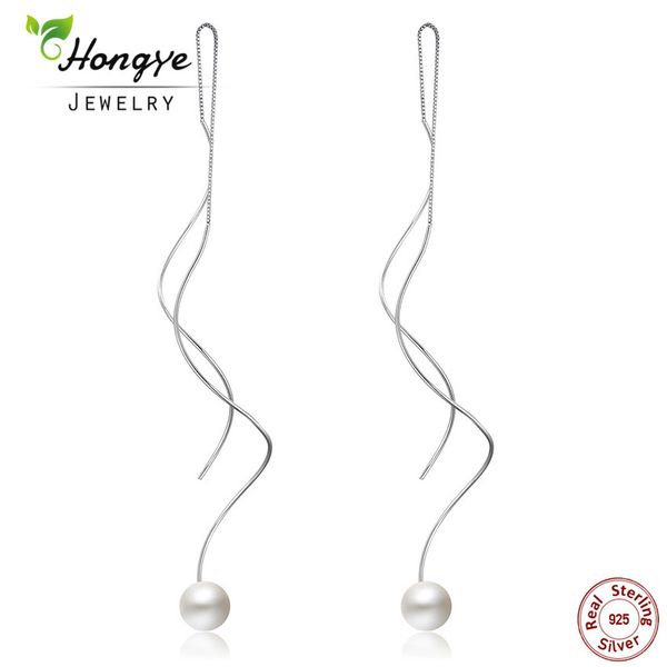 hongye 2018 new fashion elegant freshwater pearl drop earrings spiral long unique dangling earring for women pendientes de borla, Golden;silver
hongye 2018 new fashion elegant freshwater pearl drop earrings spiral long unique dangling earring for women pendientes de borla, Golden;silver