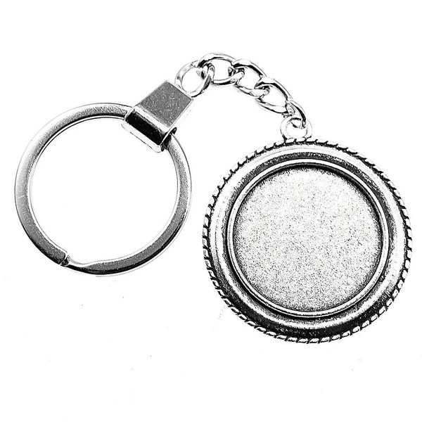 6 pieces key chain women key rings for car keychains with charms simple inner size 25mm round cabochon cameo base tray bezel blank, Slivery;golden 
6 pieces key chain women key rings for car keychains with charms simple inner size 25mm round cabochon cameo base tray bezel blank, Slivery;golden