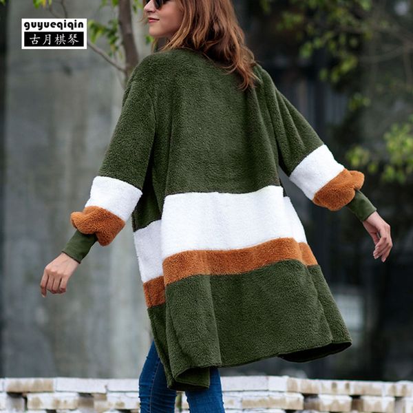 long cardigan autumn 2018 european striped sweater long sleeve open stitch womens sweaters winter warm fleece oversized sweater, White;black
long cardigan autumn 2018 european striped sweater long sleeve open stitch womens sweaters winter warm fleece oversized sweater, White;black