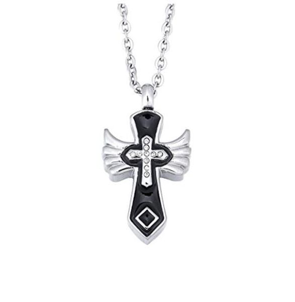 fashion jewelry angel wings cross cremation urn pendant memorial jewelry stainless steel urn necklace urn locket, Silver
fashion jewelry angel wings cross cremation urn pendant memorial jewelry stainless steel urn necklace urn locket, Silver