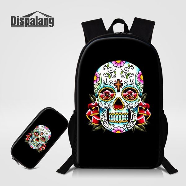dispalang 2pcs/set backpack for schools punk prints kids pencil cases school bags for primary students men rucksack
dispalang 2pcs/set backpack for schools punk prints kids pencil cases school bags for primary students men rucksack