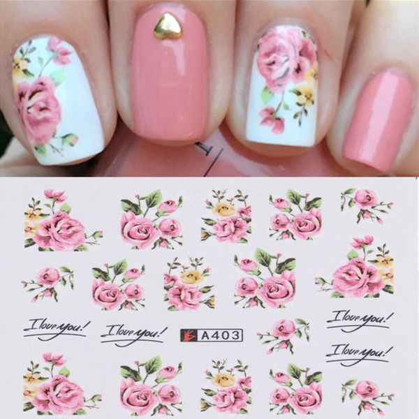 new 2 sheets nail art water decal transfer stickers pink rose flower pattern tips nail sticker christmas gift, Black
new 2 sheets nail art water decal transfer stickers pink rose flower pattern tips nail sticker christmas gift, Black