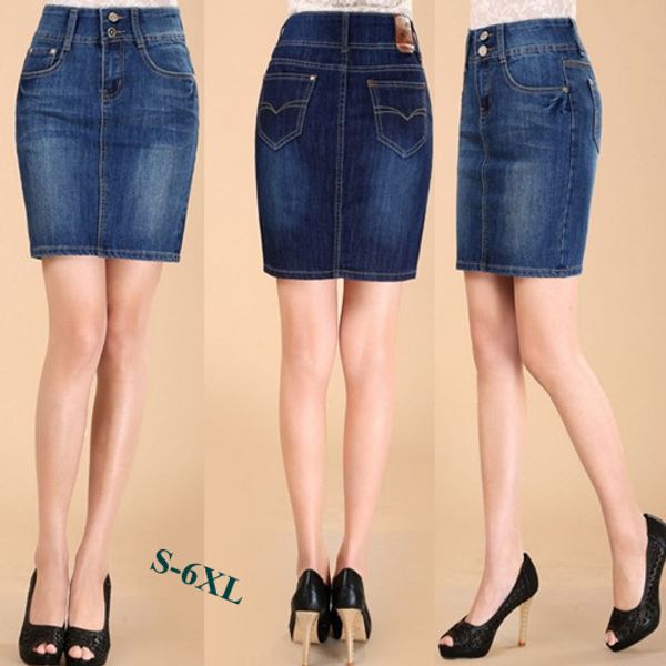 2017 new fashion female short mini denim skirts for women slim hip plus size 6xl summer style skirt stretch skirts, Black
2017 new fashion female short mini denim skirts for women slim hip plus size 6xl summer style skirt stretch skirts, Black