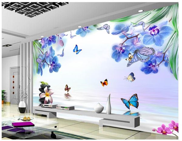 custom 3d wall murals wallpaper 3d p wallpaper murals flower mural simple blue dreamy phalaenopsis background wall paper home decorative 
custom 3d wall murals wallpaper 3d p wallpaper murals flower mural simple blue dreamy phalaenopsis background wall paper home decorative